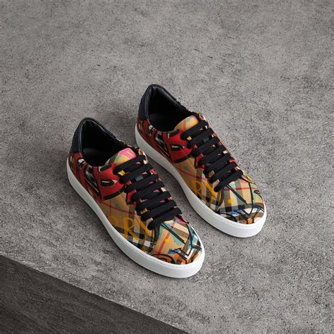 burberry graffiti sneakers